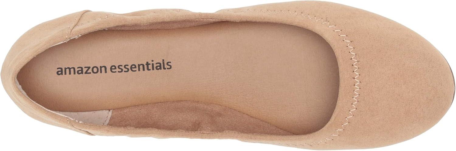image:imageAmazon Essentials Ballerines Belice FemmeHavane Micro Sude