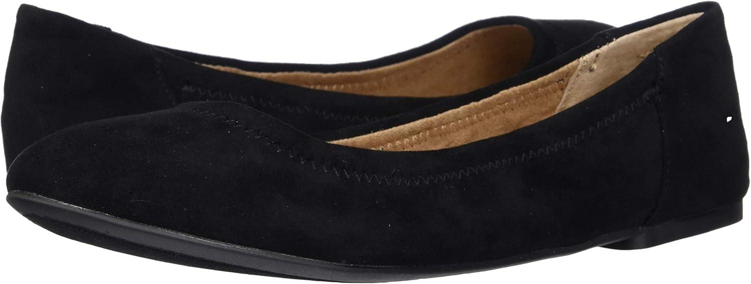 image:imageAmazon Essentials Ballerines Belice FemmeNoir Micro Sude