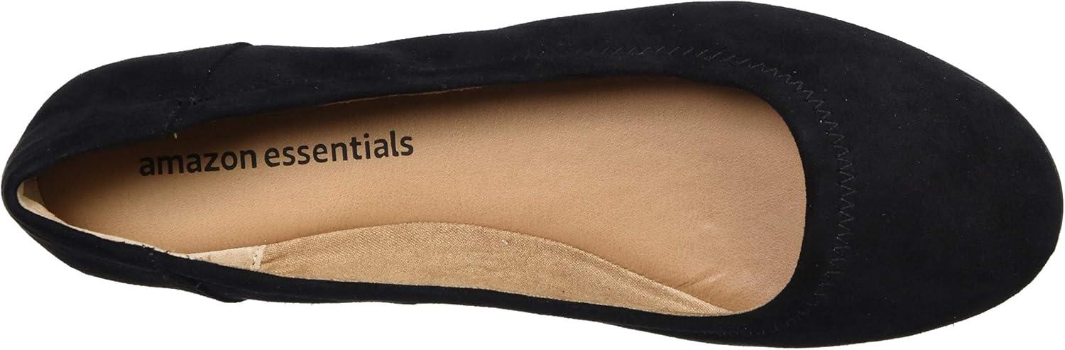 image:imageAmazon Essentials Ballerines Belice FemmeNoir Micro Sude