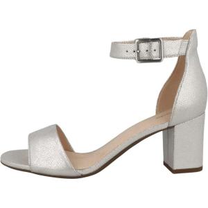 Clarks Femme Smart Deva Sandales Bout Ouvert(Argent Métallisé)