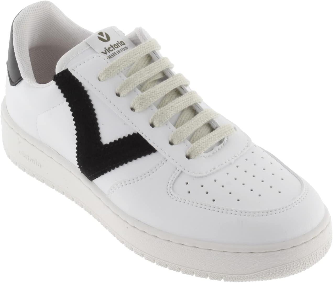 image:imageVictoria Madrid Serraje ampamp Contraste Baskets Plates UnisexeNoir