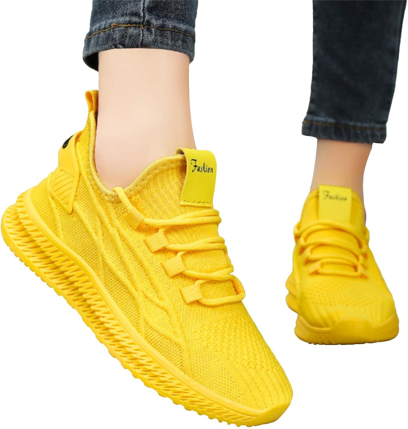 image:imageGnrique Basket Femme Orthopedique Confortable Femmes Chaussures Adulte Femelle Longue Pantoufle Chaussettes pour Femmes Dt Couleur Unie sans Lacet Dcontract Bout Ouvert Plat Doux PantoufleJaune