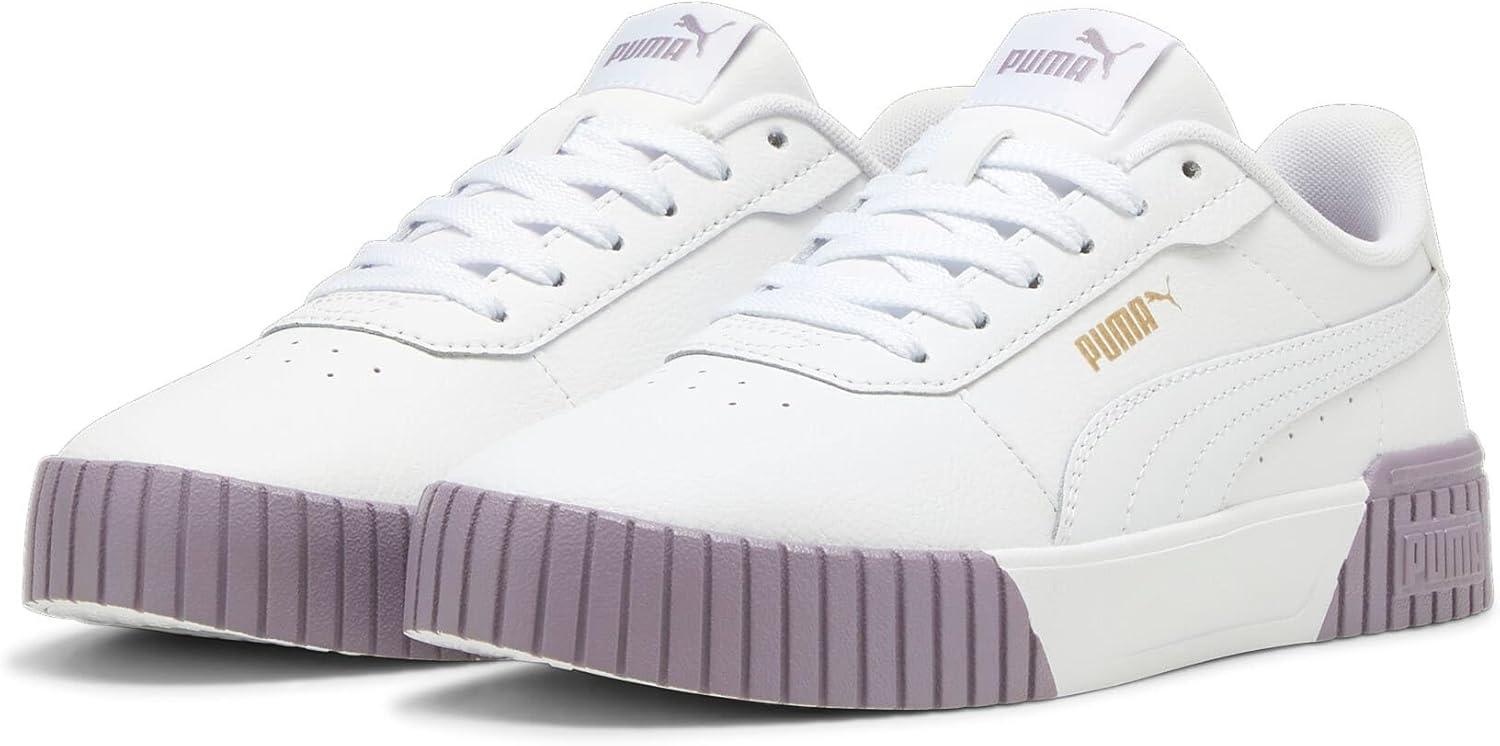 image:imagePuma Cali Bold Wns Baskets FemmePuma White Pale Plum Puma Gold