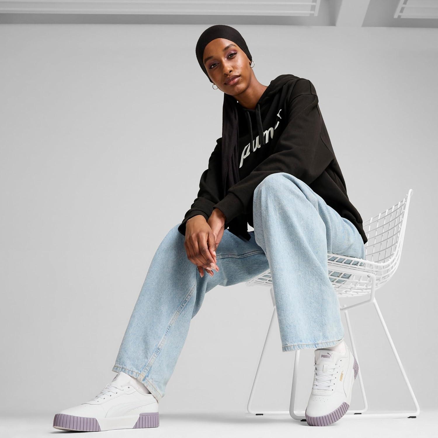 image:imagePuma Cali Bold Wns Baskets FemmePuma White Pale Plum Puma Gold