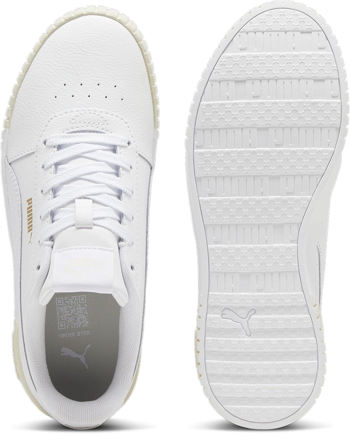 image:imagePuma Cali Bold Wns Baskets FemmePuma White Puma Gold Alpine Snow