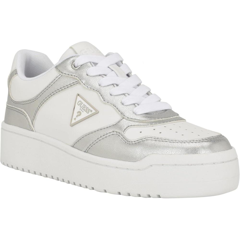 image:imageGuess Miram BasketFemmeBlanc Argent Multi
