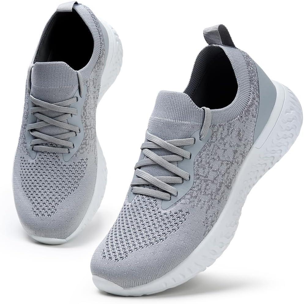 image:imageHKR Basket Femme Confort Chaussure de Running Marche Sport Casual Fitness SneakersGris M