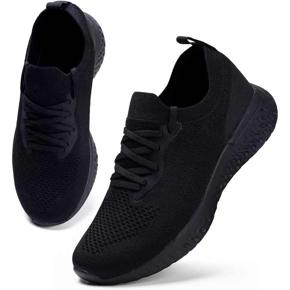 image:imageHKR Basket Femme Confort Chaussure de Running Marche Sport Casual Fitness SneakersNoir
