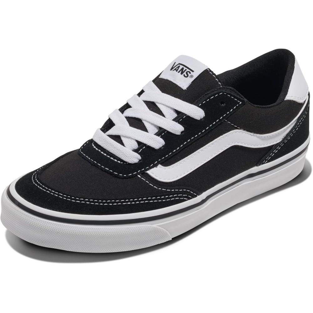 image:imageVans Femme Brooklyn Ls Basket Suede Canvas Black White 39 EU
