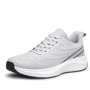ADQ Basket Femme Basket et Chaussures de Sport Femme Chaussures de Course Walking Sneaker(Gris Clair)