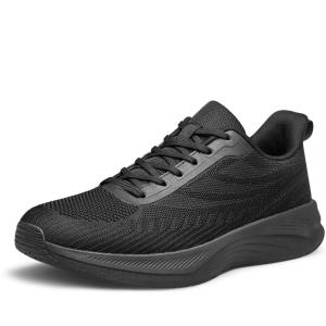 ADQ Basket Femme Basket et Chaussures de Sport Femme Chaussures de Course Walking Sneaker(Noir)