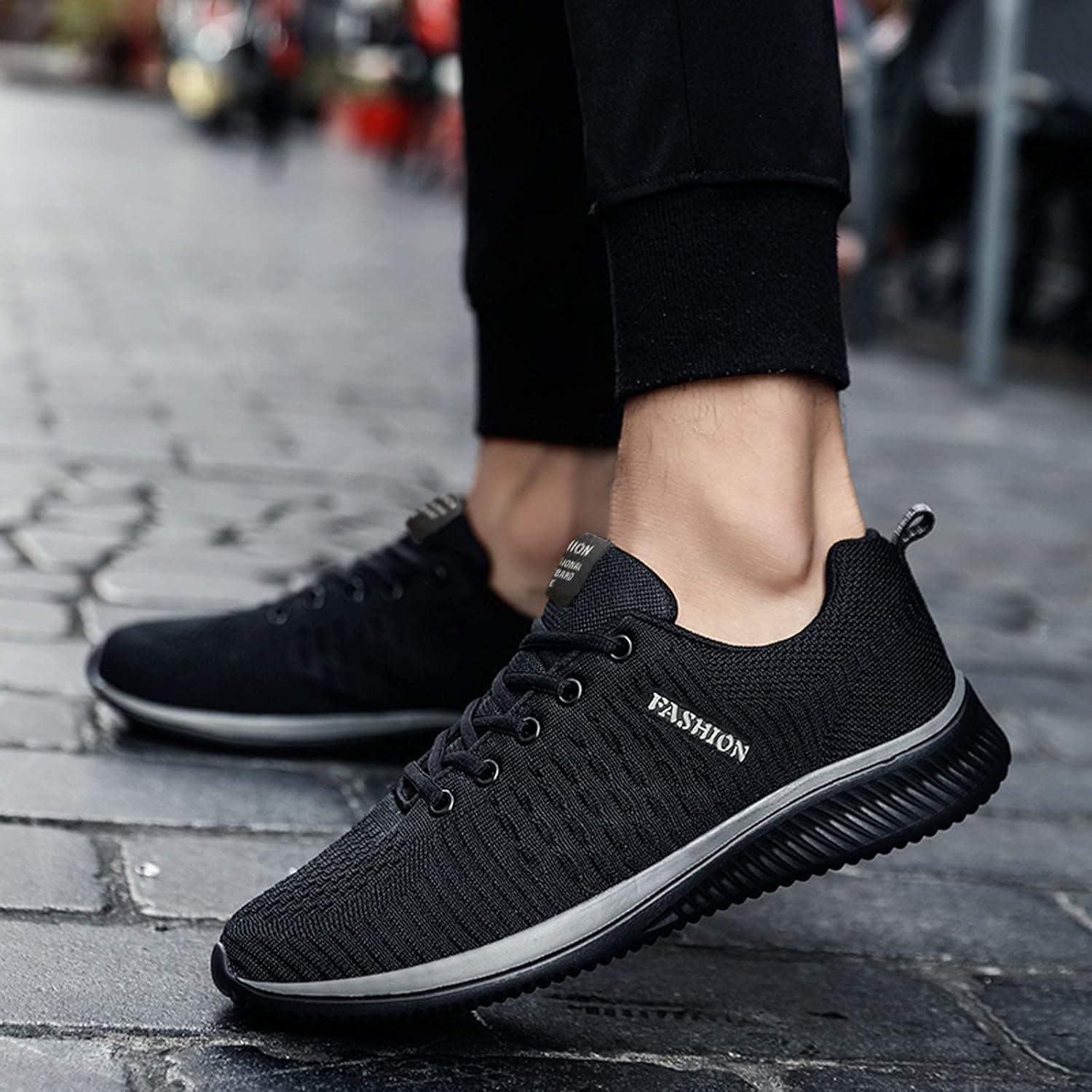 image:imageBasket Orthopdique De Marche Confort Souple Femme Chaussures De Travail Respirante Lgres Chaussure De Course Sneaker Mode Chaussures De Running Basket Compensee Gym Fitness Jogging SneakersZ7 Black