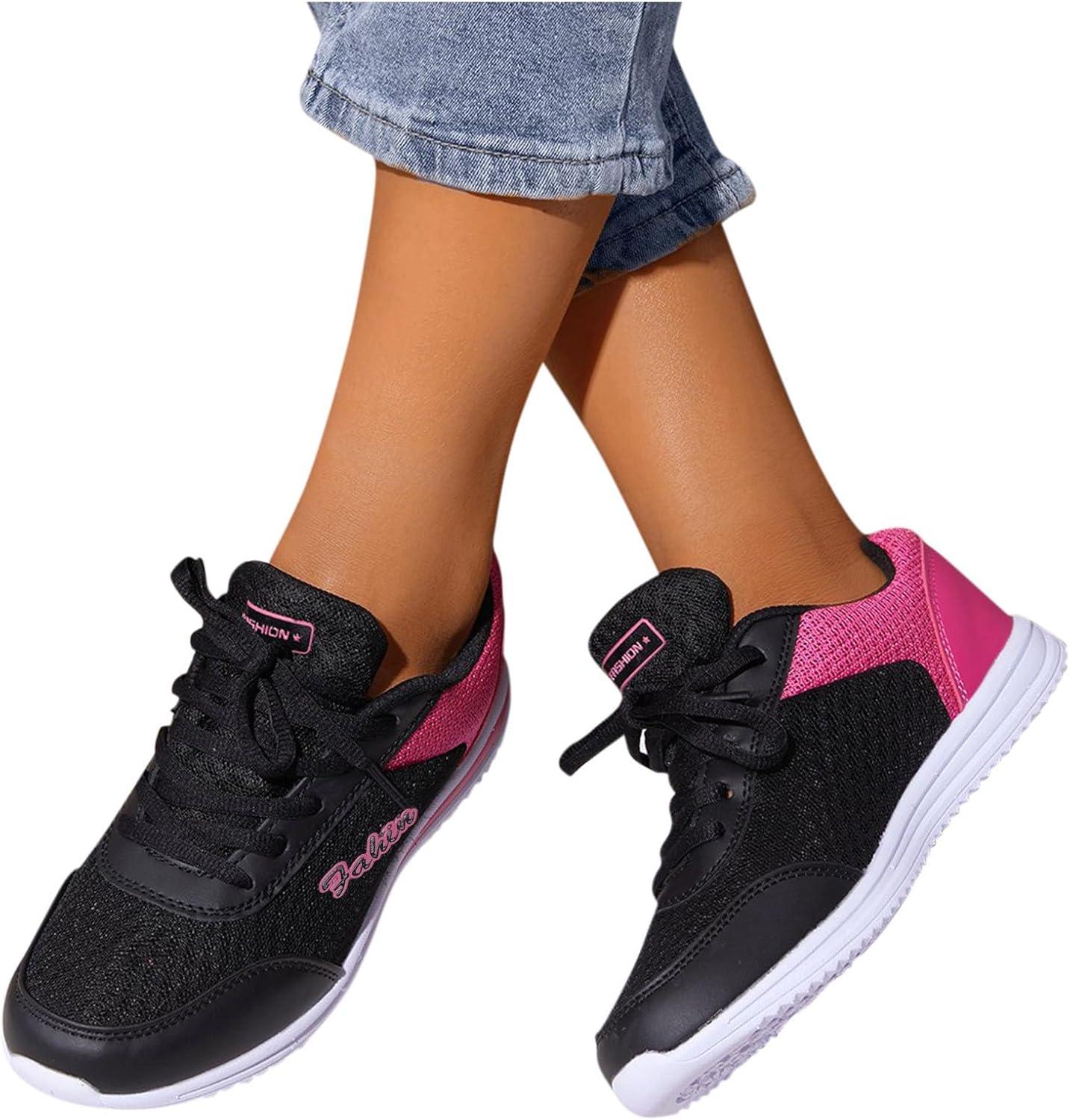 image:imageBasket Orthopdique De Marche Confort Souple Femme Chaussures De Travail Respirante Lgres Chaussure De Course Sneaker Mode Chaussures De Running Basket Compensee Gym Fitness Jogging SneakersZ 4black
