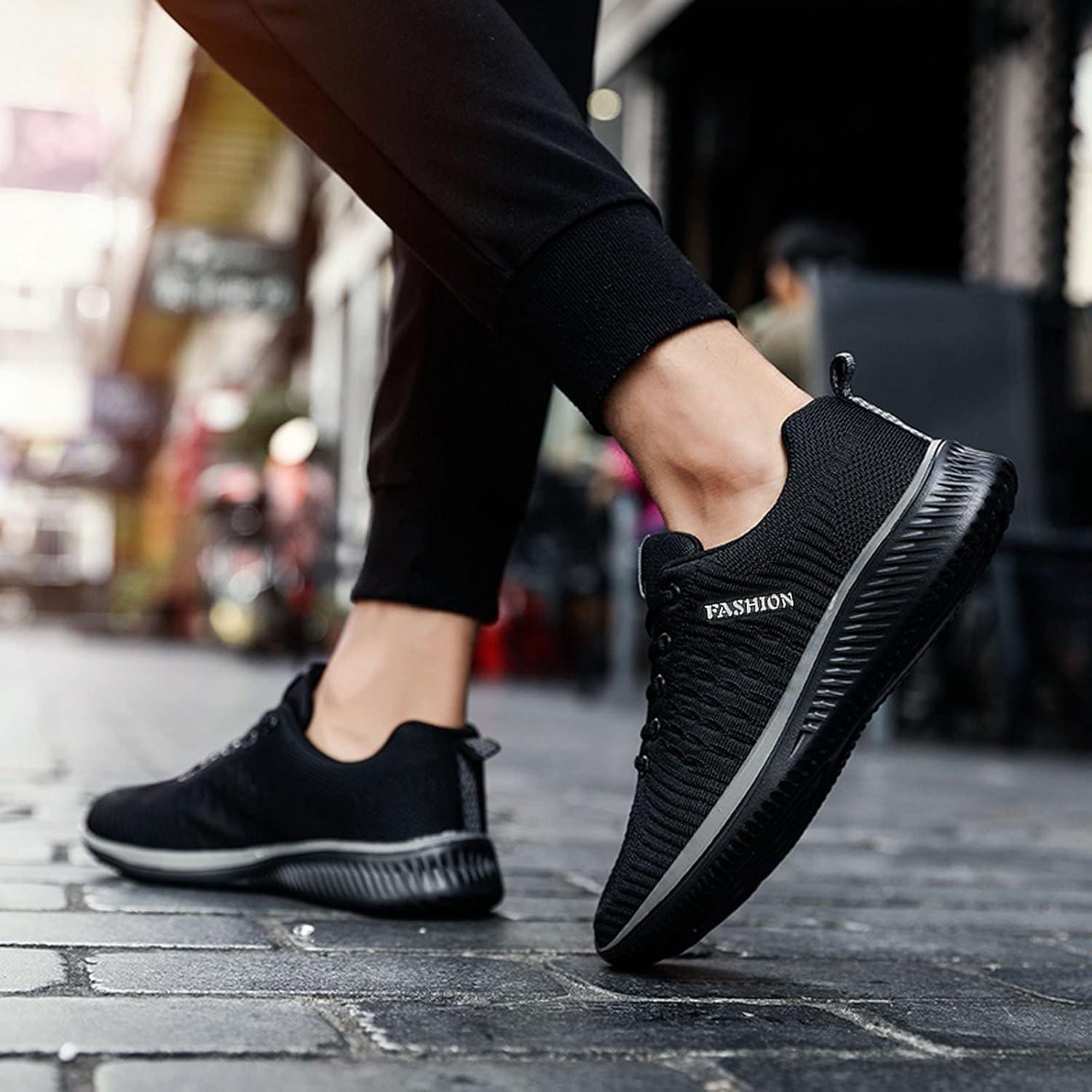 image:imageBasket Orthopdique De Marche Confort Souple Femme Chaussures De Travail Respirante Lgres Chaussure De Course Sneaker Mode Chaussures De Running Basket Compensee Gym Fitness Jogging SneakersZ7 Black