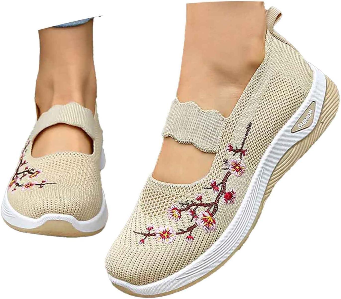 image:imageChaussures sans Lacets Femme Orthopdique Pas Cher Baskets sans Laage Chaussures De Marche Plateforme Orthopdique Lgres Et Confortables Amortissement Accru Et Soulagement des Pieds 202501 Beige