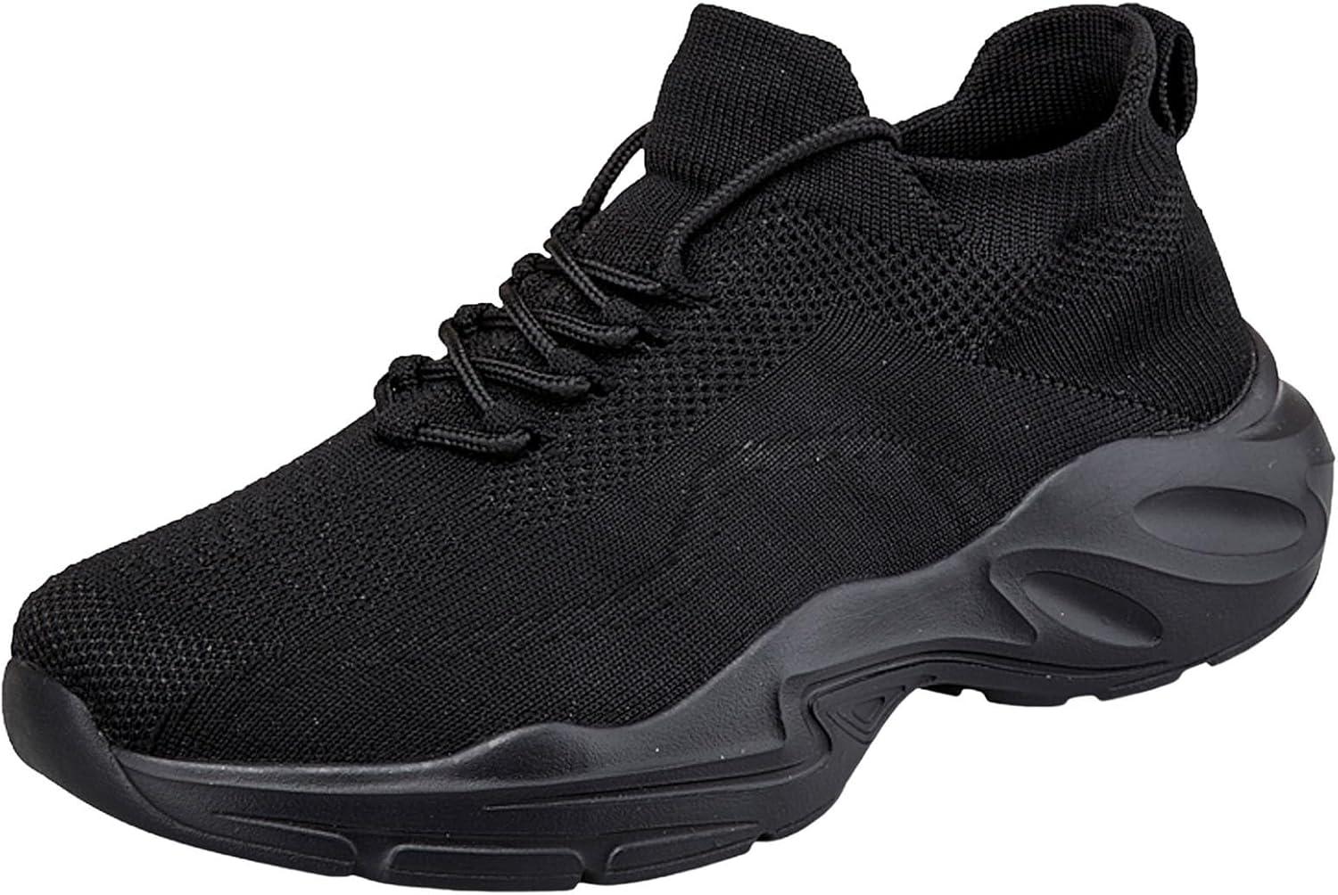 image:imageFemme Chaussures de Running pour Course Sports Fitness Respirant Mesh Gym Outdoor Trail Jogging Walking Tennis Baskets athltique Sneakers pour Femme012 Noir