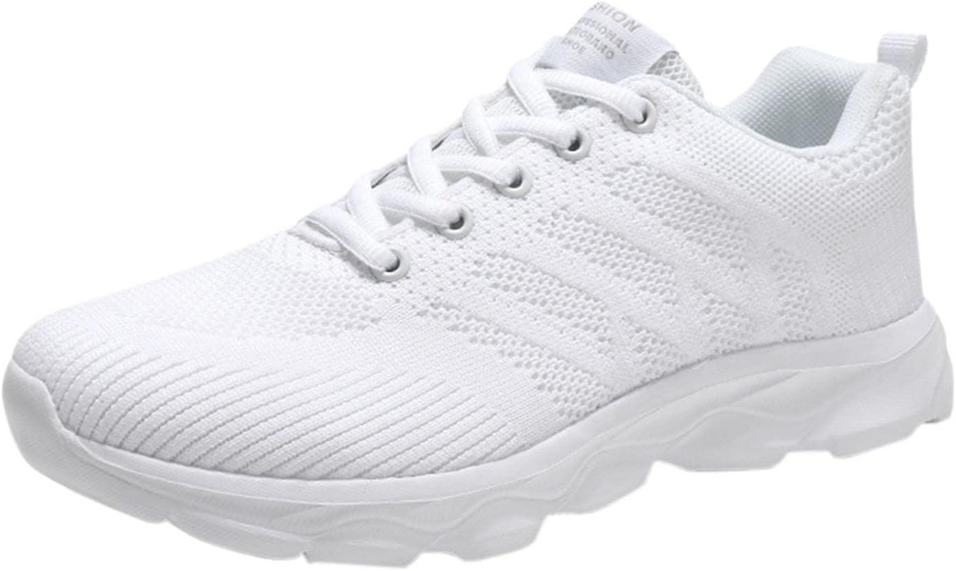 image:imageFemme Chaussures de Running pour Course Sports Fitness Respirant Mesh Gym Outdoor Trail Jogging Walking Tennis Baskets athltique Sneakers pour Femme01 Blanc