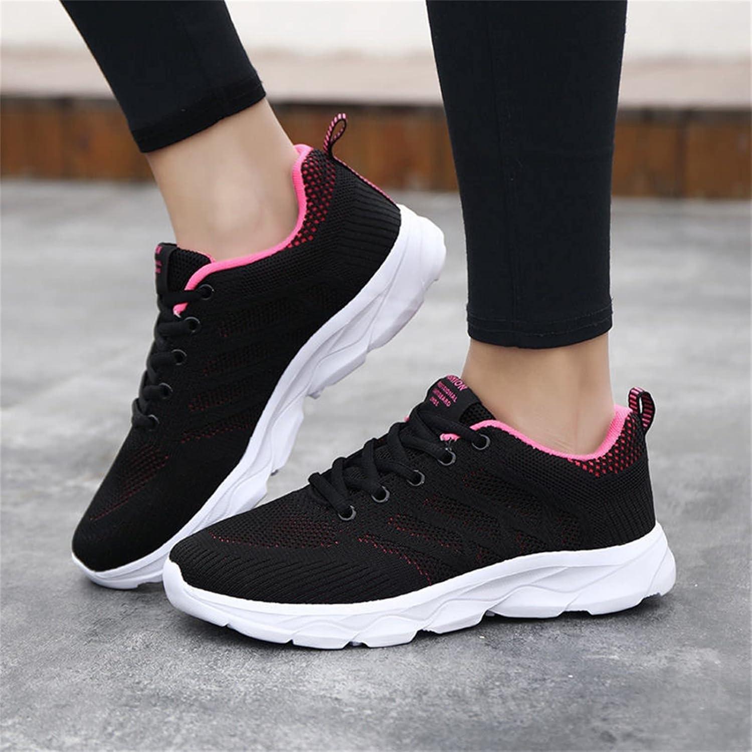 image:imageFemme Chaussures de Running pour Course Sports Fitness Respirant Mesh Gym Outdoor Trail Jogging Walking Tennis Baskets athltique Sneakers pour Femme01 Rouge