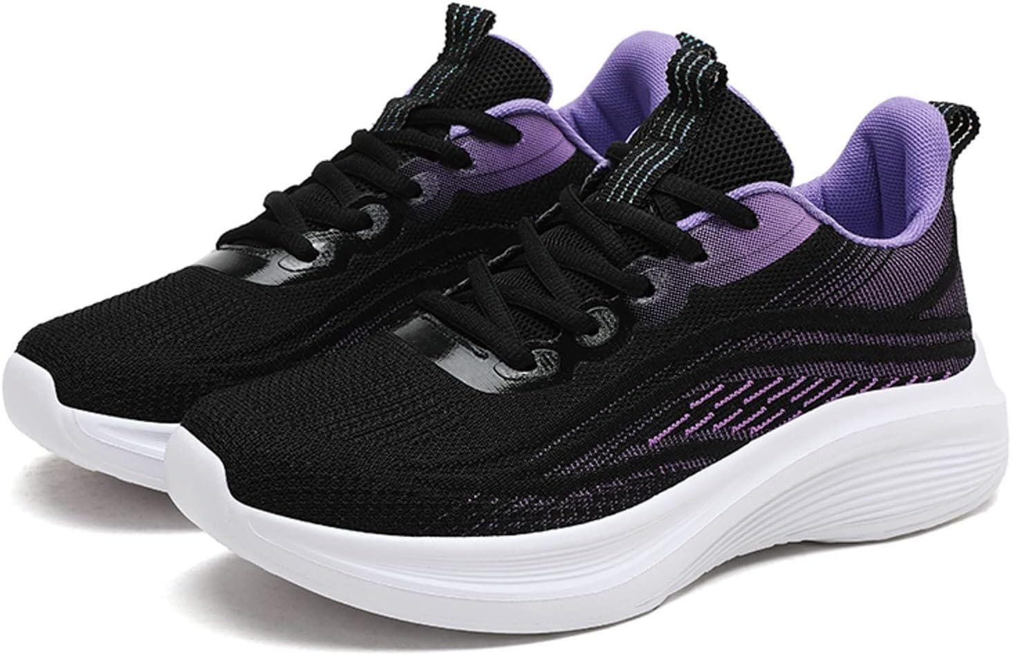 image:imageFemme Chaussures de Running pour Course Sports Fitness Respirant Mesh Gym Outdoor Trail Jogging Walking Tennis Baskets athltique Sneakers pour Femme04 Violet