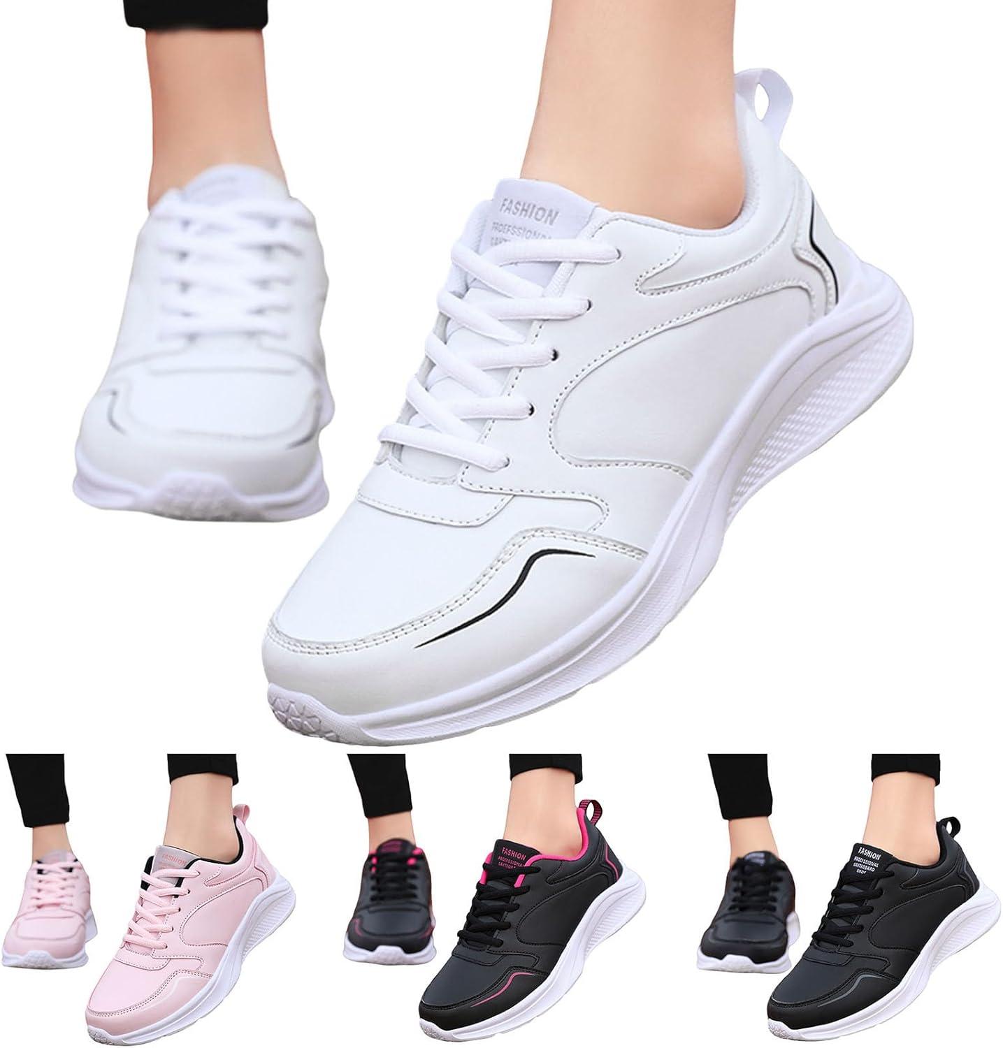 image:imageFemme Chaussures de Running pour Course Sports Fitness Respirant Mesh Gym Outdoor Trail Jogging Walking Tennis Baskets athltique Sneakers pour Femme05 Noir