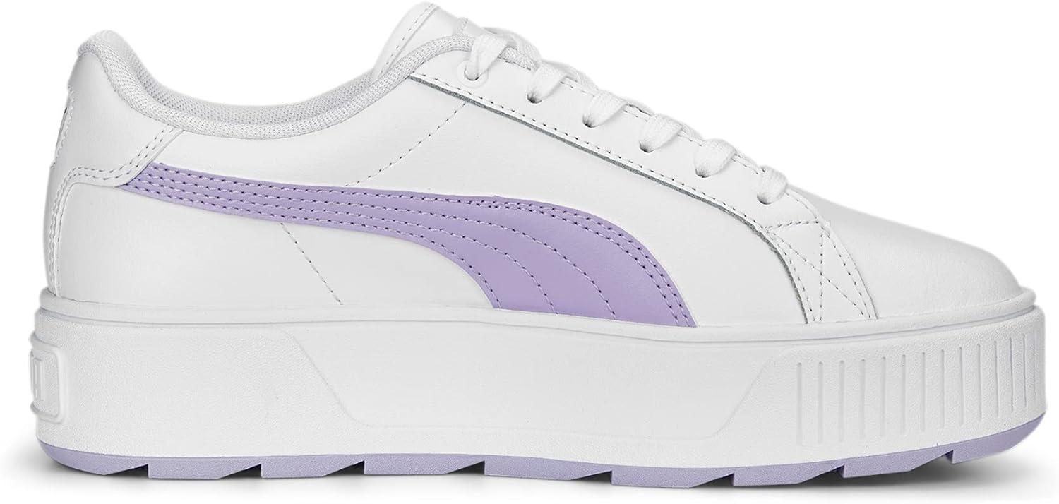 image:imagePuma Karmen L BasketFemmePuma Blanc Vif Violet Puma Argent