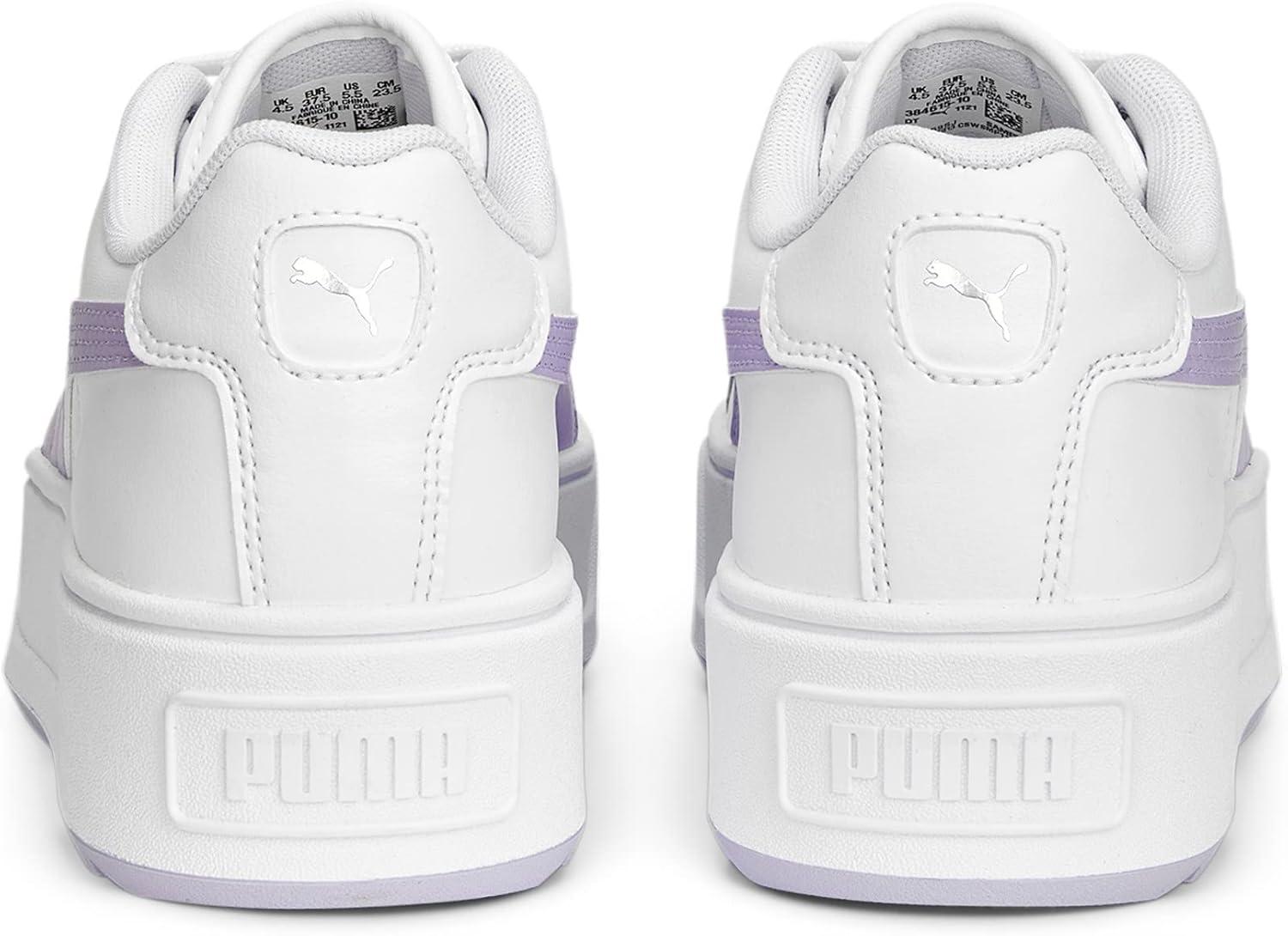 image:imagePuma Karmen L BasketFemmePuma Blanc Vif Violet Puma Argent
