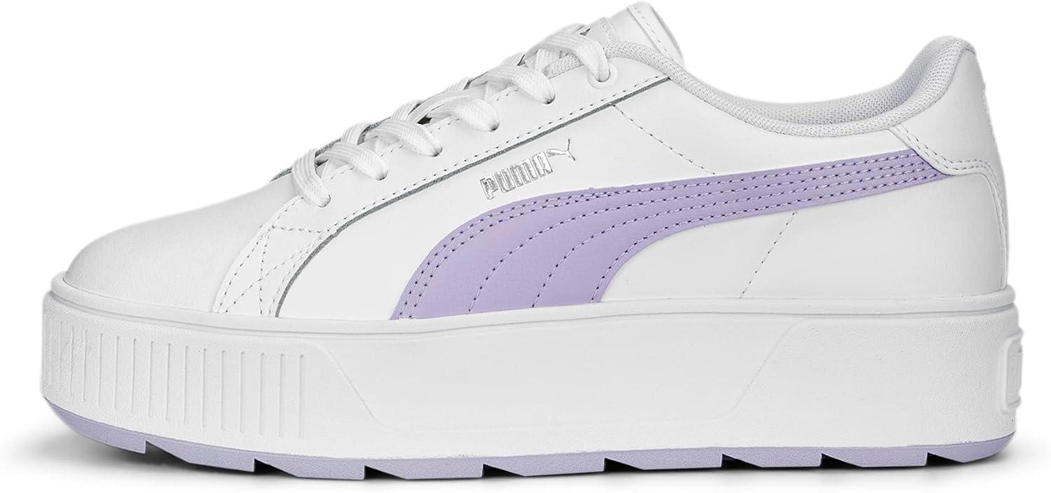 image:imagePuma Karmen L BasketFemmePuma Blanc Vif Violet Puma Argent