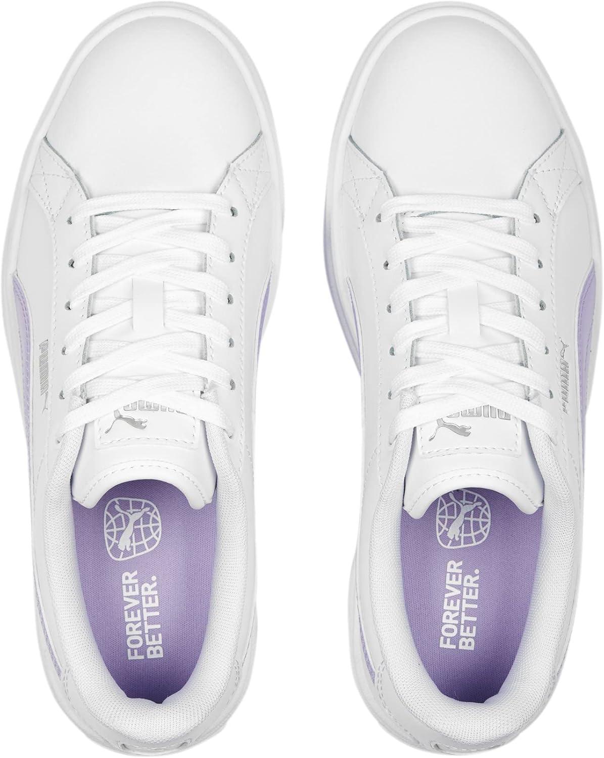 image:imagePuma Karmen L BasketFemmePuma Blanc Vif Violet Puma Argent