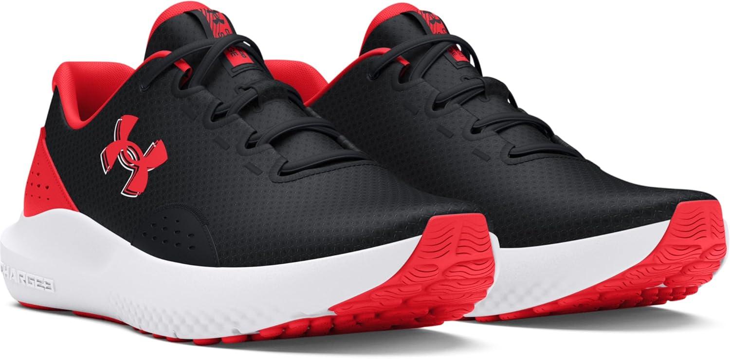 image:imageUnder Armour UA W Charged Surge 4 Chaussures de courseFemmeBlack Racer Red Racer Red