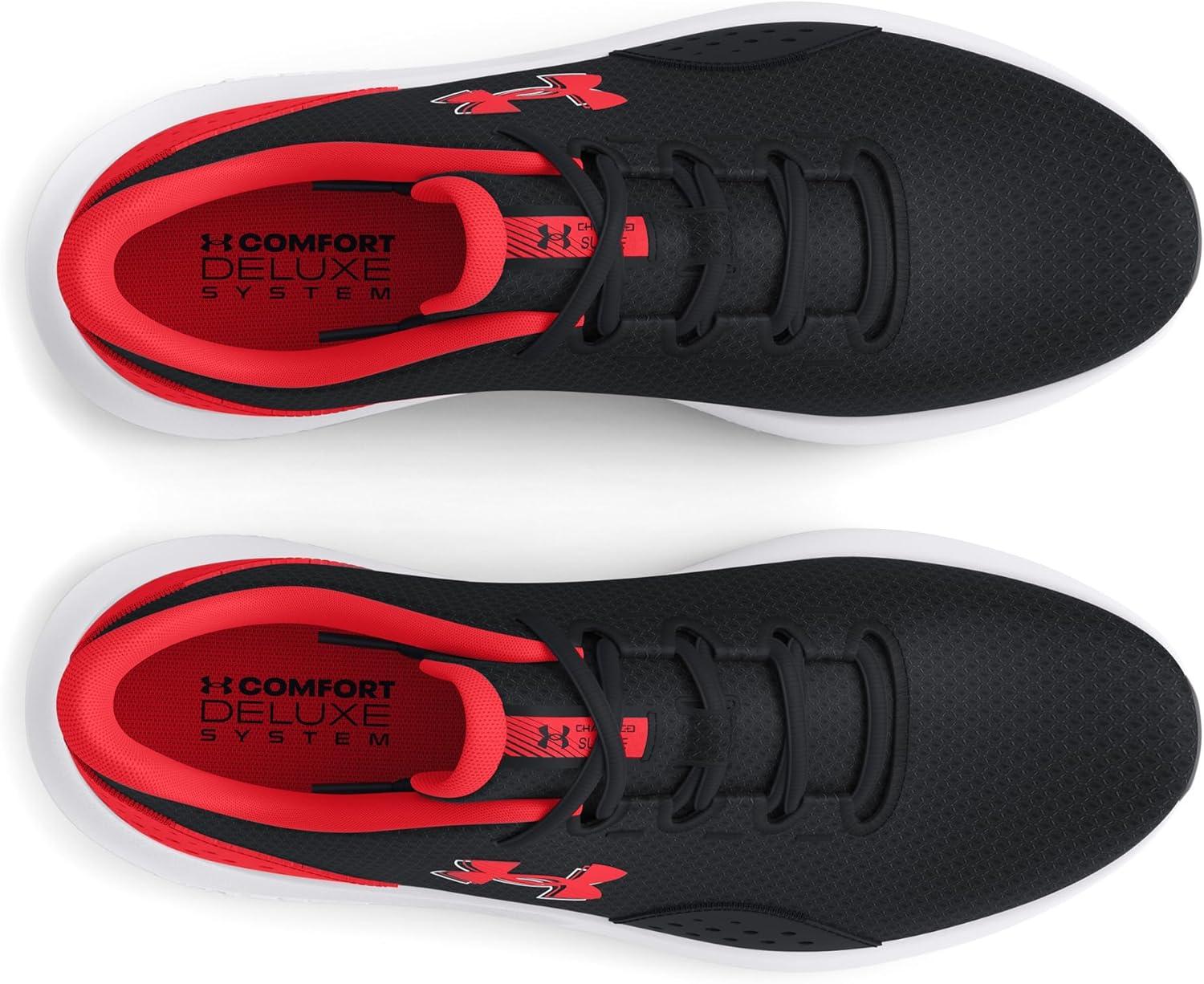 image:imageUnder Armour UA W Charged Surge 4 Chaussures de courseFemmeBlack Racer Red Racer Red
