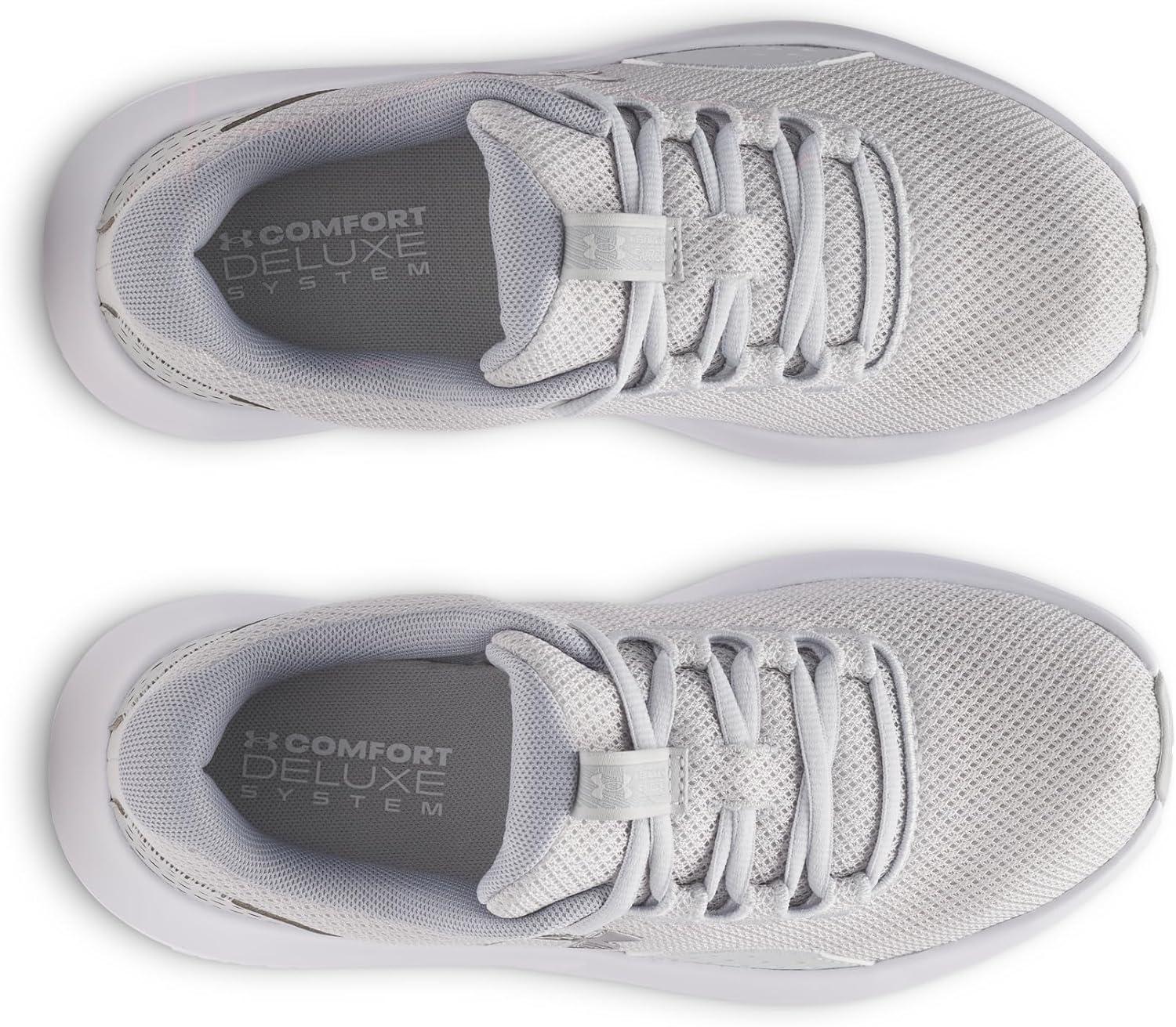image:imageUnder Armour UA W Charged Surge 4 Chaussures de courseFemmeHalo Gray Metallic Silver Metallic Silver Metallic Silver