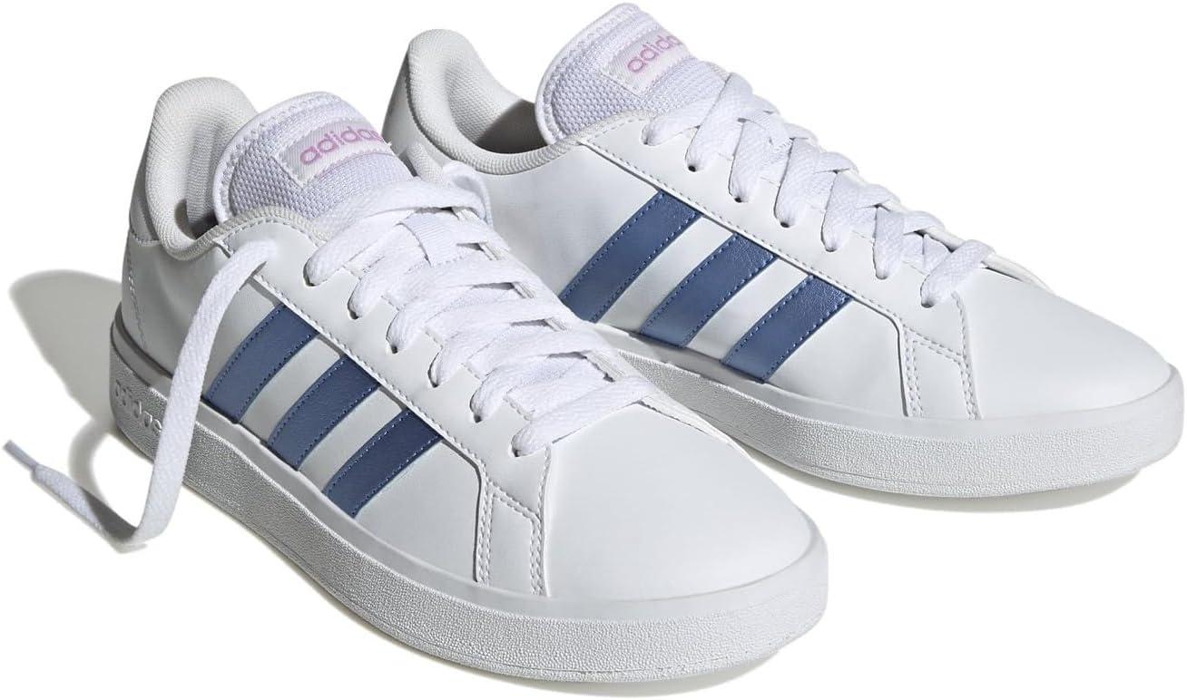 image:imageadidas Womens Chaussure Grand Court TD Lifestyle Court CasualFtwr White Blue Fusion Met Bliss Lilac