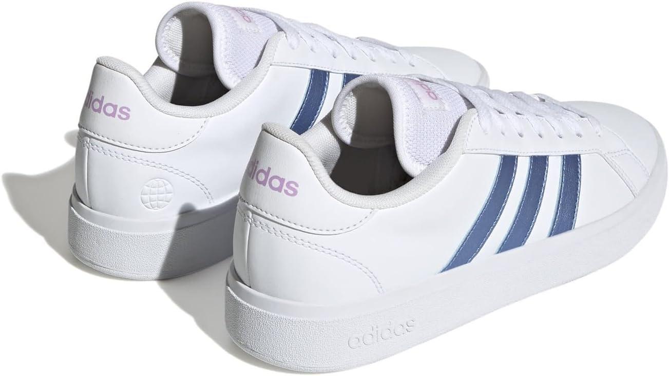 image:imageadidas Womens Chaussure Grand Court TD Lifestyle Court CasualFtwr White Blue Fusion Met Bliss Lilac