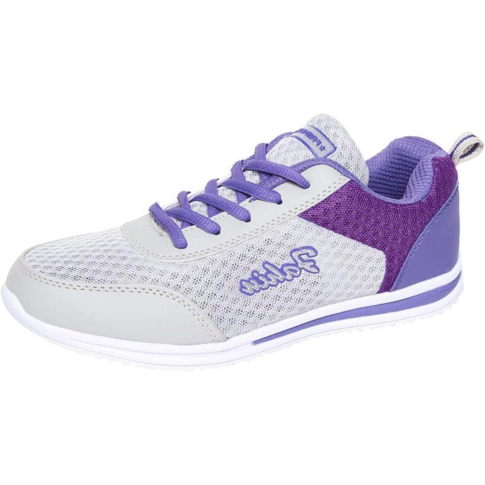 image:imageBasket Orthopdique De Marche Confort Souple Femme Chaussures De Travail Respirante Lgres Chaussure De Course Sneaker Mode Chaussures De Running Basket Compensee Gym Fitness Jogging SneakersZ 4purple
