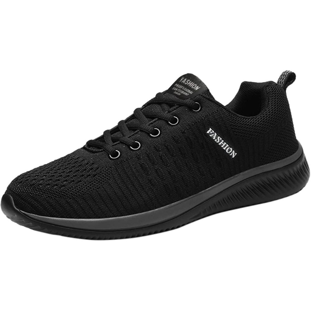 image:imageBasket Orthopdique De Marche Confort Souple Femme Chaussures De Travail Respirante Lgres Chaussure De Course Sneaker Mode Chaussures De Running Basket Compensee Gym Fitness Jogging SneakersZ7 Black