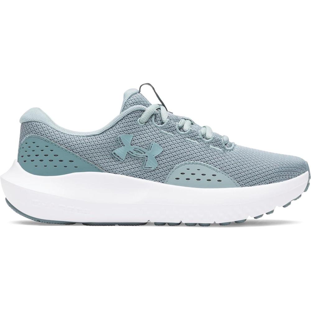 image:imageUnder Armour UA W Charged Surge 4 Chaussures de courseFemme323 Serpentine Bleu Jaspe Serpentine Mtallique