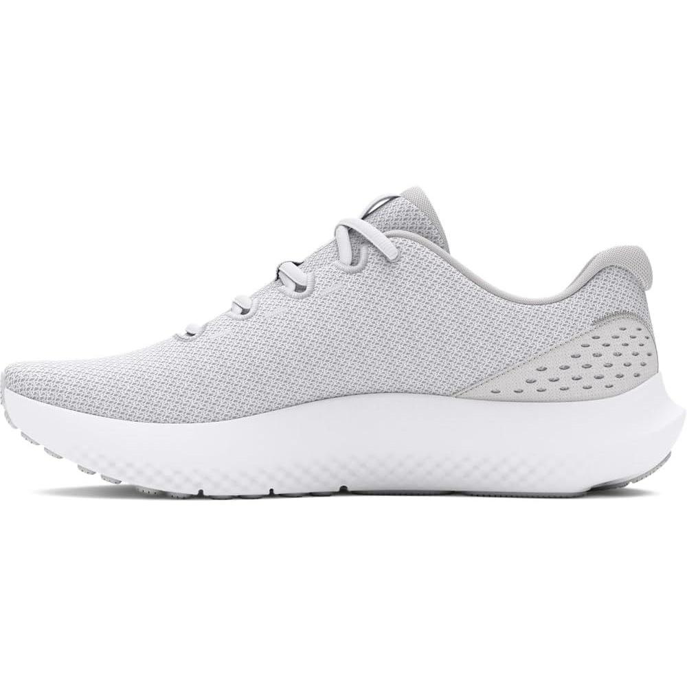 image:imageUnder Armour UA W Charged Surge 4 Chaussures de courseFemmeBlanc Gris Distant Argent Mtallis