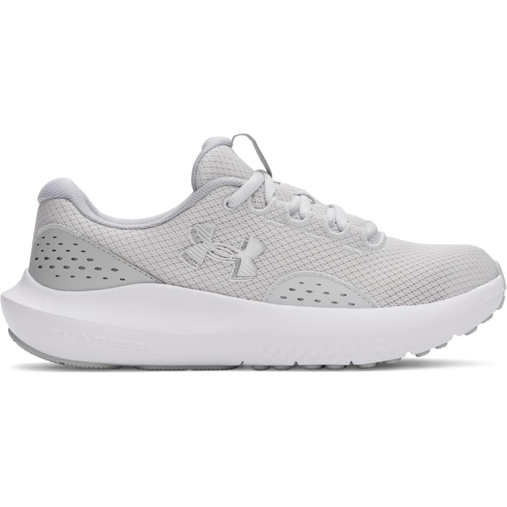 image:imageUnder Armour UA W Charged Surge 4 Chaussures de courseFemmeHalo Gray Metallic Silver Metallic Silver Metallic Silver