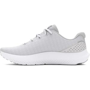 Under Armour UA W Charged Surge 4 Chaussures de courseFemme(Blanc Gris Distant Argent Métallisé)
