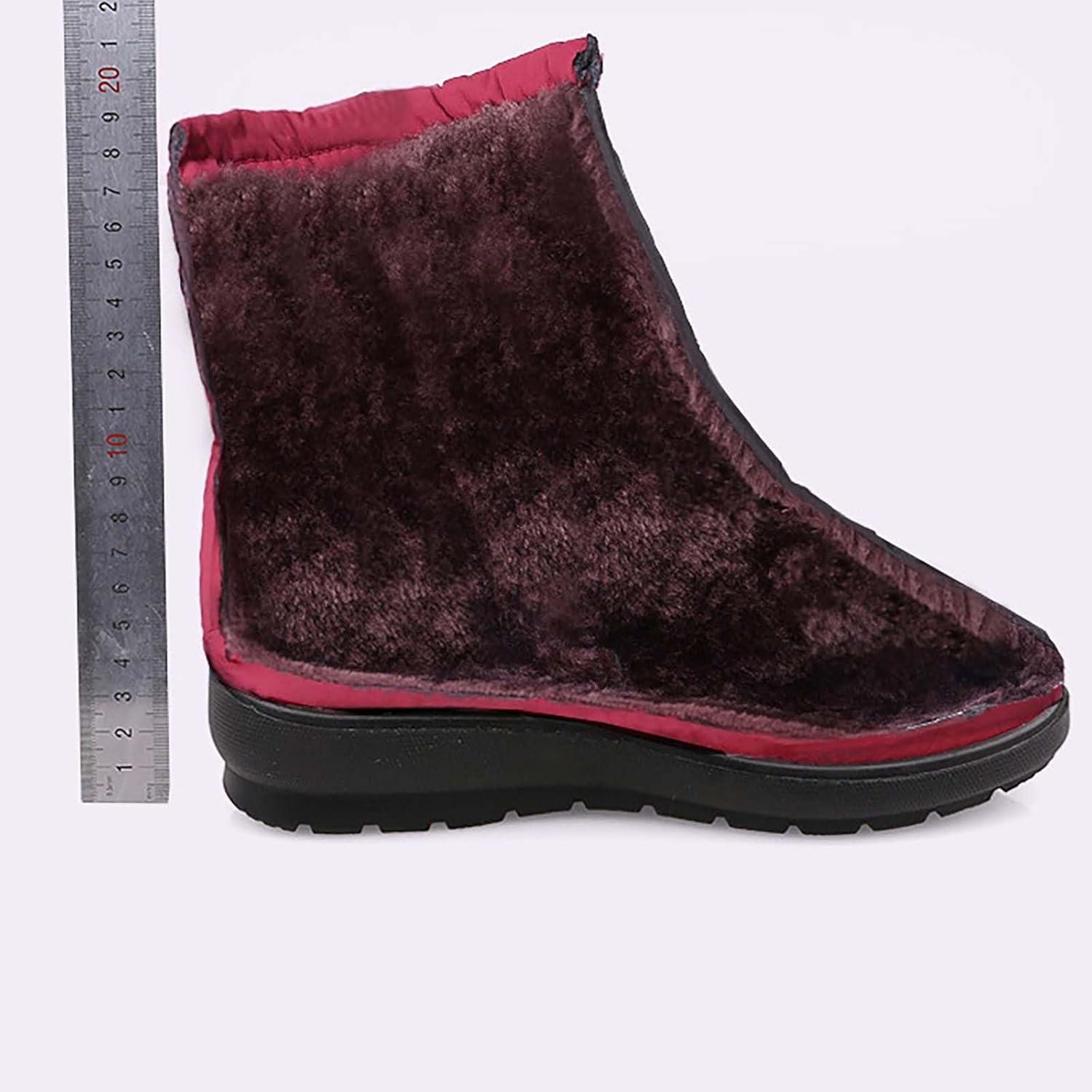 image:imageBottines pour femme avec fermeture clair Bottes plates confortables et antidrapantes Bottes orthopdiques lgres enfiler Chaussures de jardin Bottes de motard Bottes de pluie BottesVert