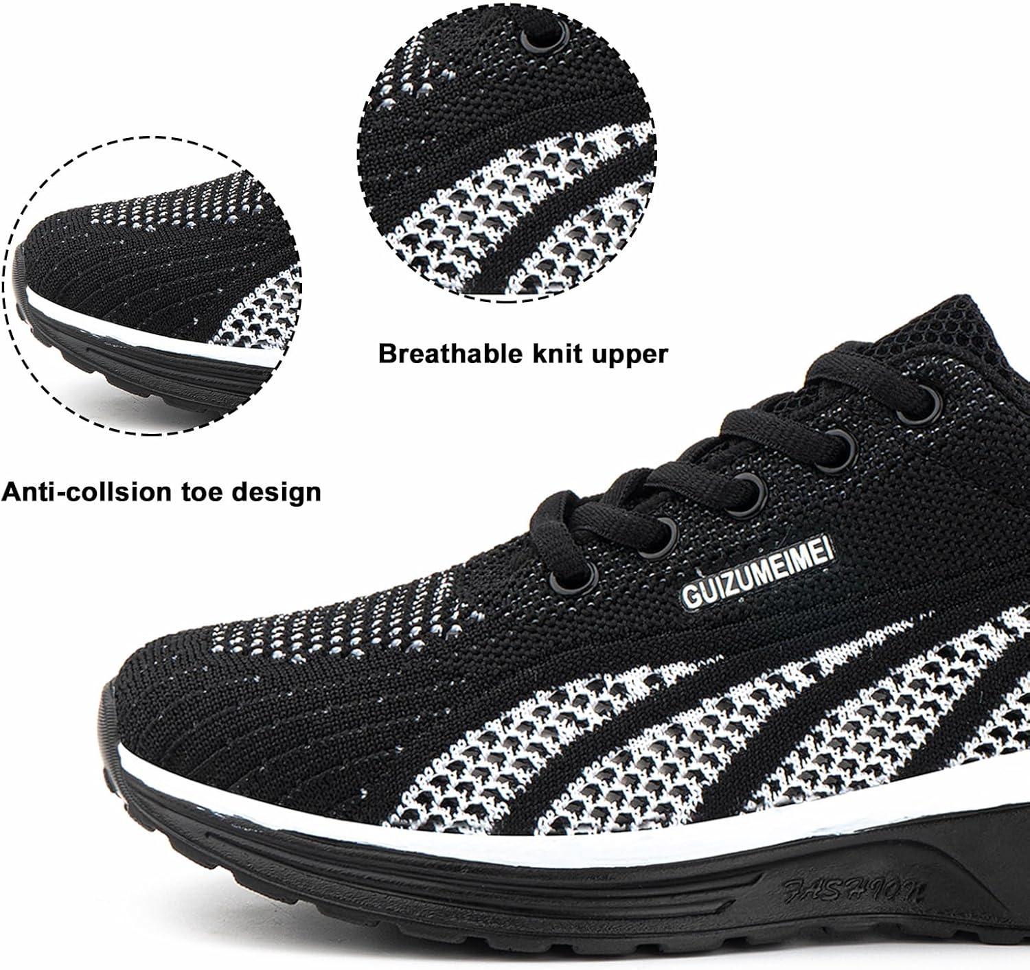 image:imageHitmars Chaussure de Course Femme Respirante Lgres Chaussures de Sport Gym Fitness Athltiques Chaussures de Running Confortables Jogging Sneakers Noir Rose Rouge Orange Violet EU 3642Chaussure de Course C Noir
