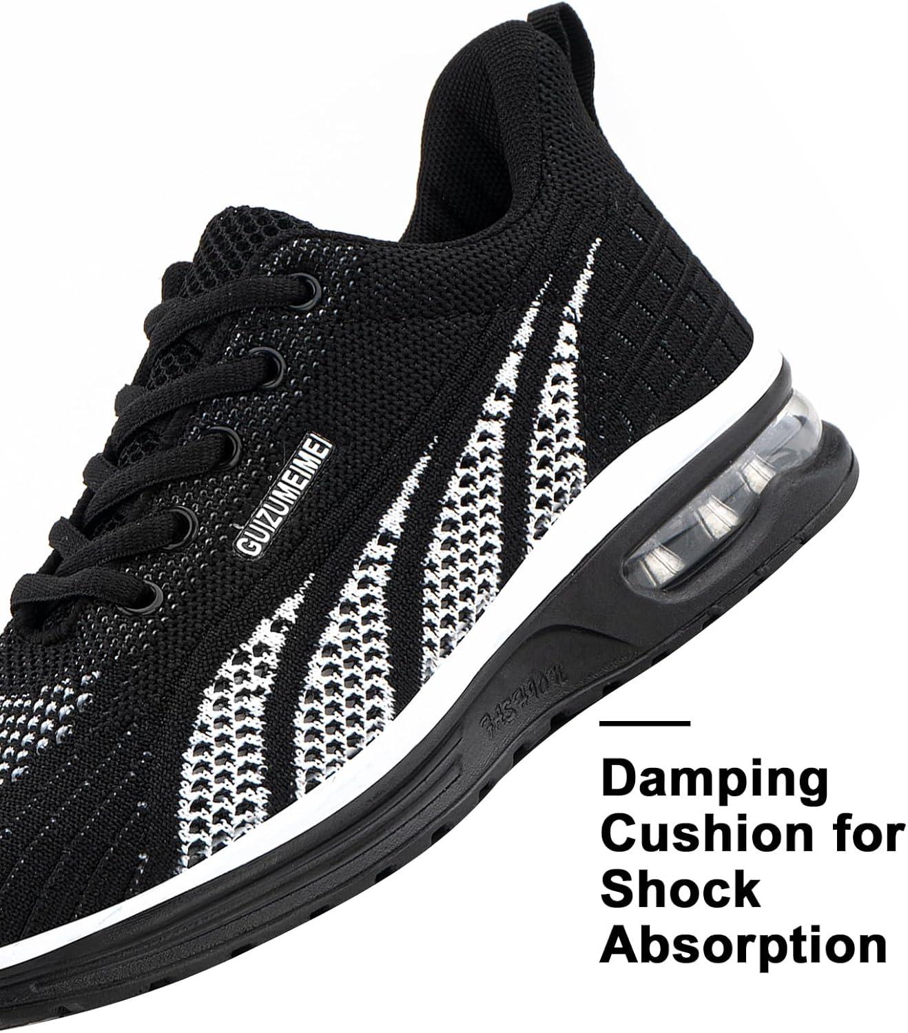 image:imageHitmars Chaussure de Course Femme Respirante Lgres Chaussures de Sport Gym Fitness Athltiques Chaussures de Running Confortables Jogging Sneakers Noir Rose Rouge Orange Violet EU 3642Chaussure de Course C Noir