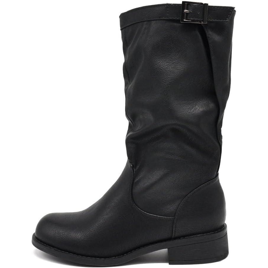 image:imageIF Fashion Bottes Bottines pour femme Biker motard 991Noir