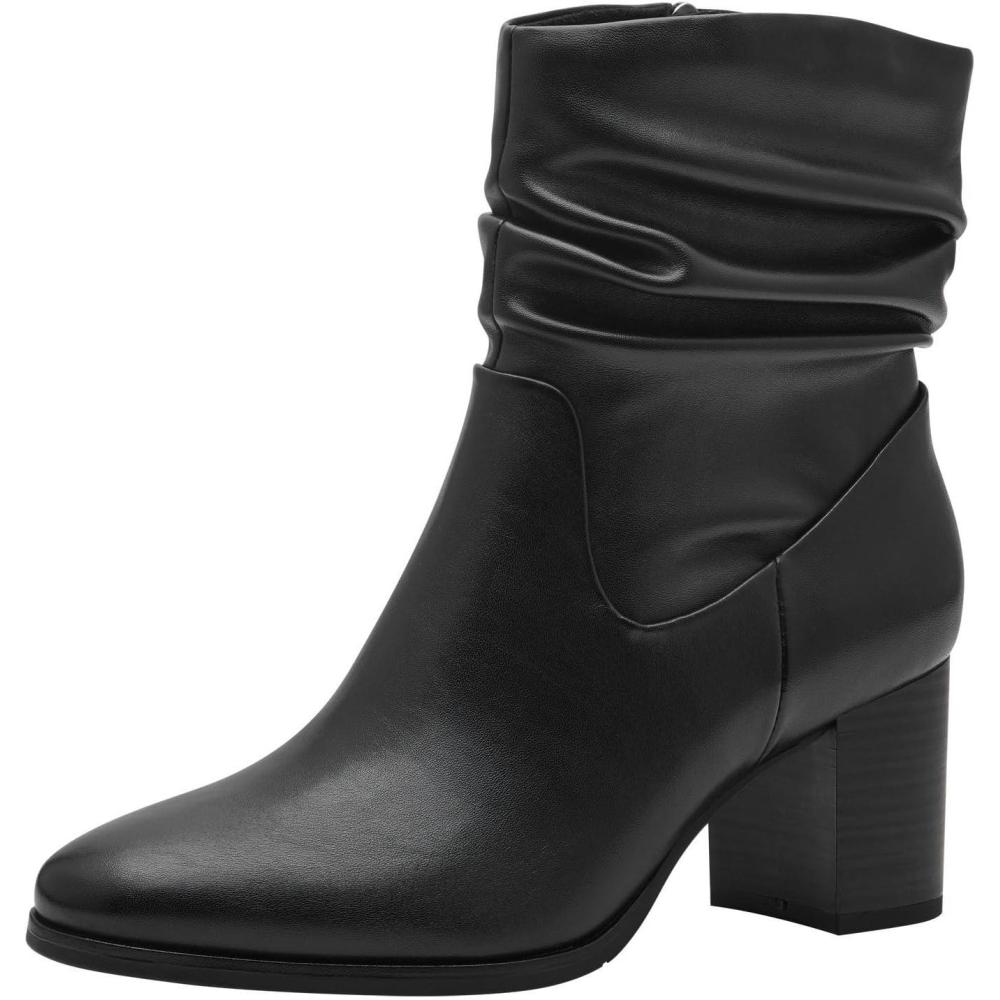 image:imageMARCO TOZZI Bottines Femme Talon Bloc VganesNoir