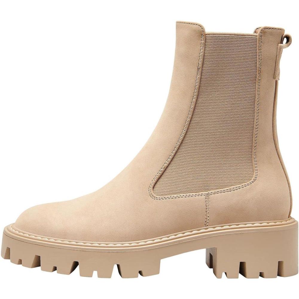 image:imageONLY Onlbetty1 Noos Bottes en Nubuck BottineFemmeCamel