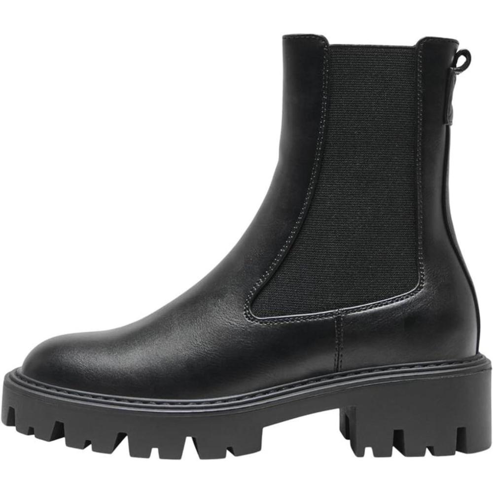 image:imageONLY Onlbetty1 Noos Bottes en Nubuck BottineFemmeNoir