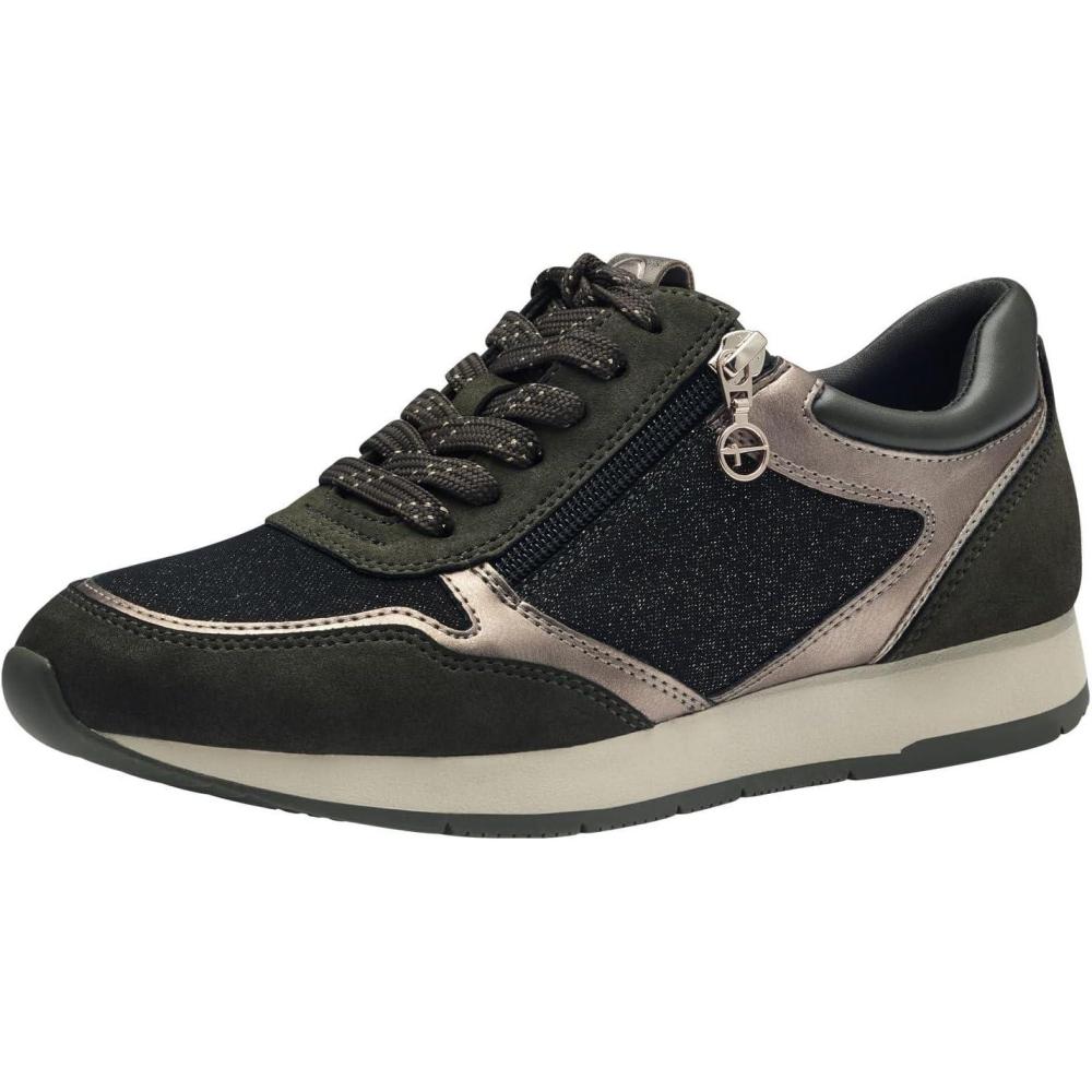 image:imageTamaris Femme Chaussures Lacets Dame Chaussures ConfortablesComfort LiningGreen Olive Comb
