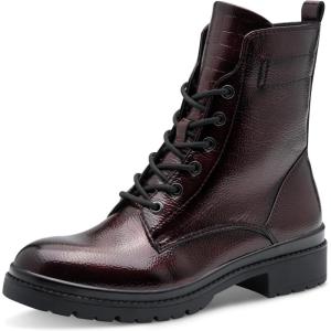 Tamaris Tamaris Damen Lace Boot Flat 1-25236-43 BottineFemme(Brevet Merlot)
