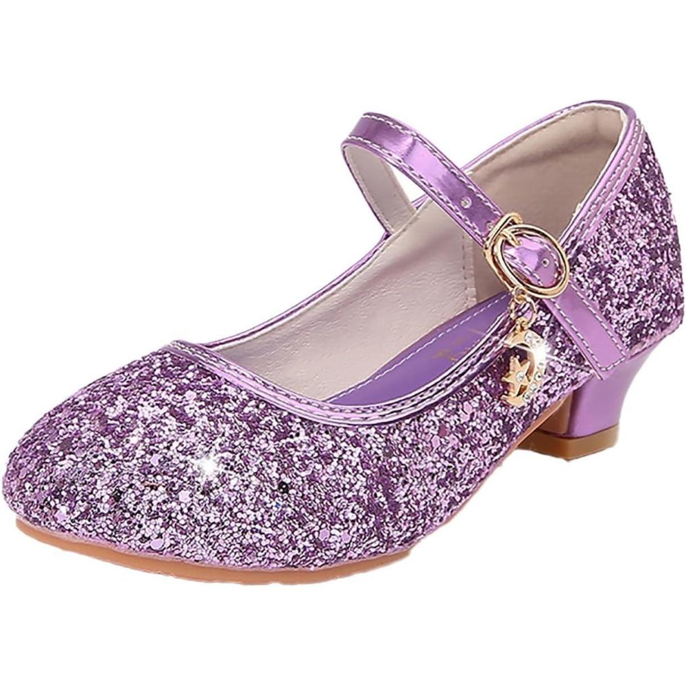 image:imageMary Jane Chaussures pour femme Escarpins lanires Paillettes Chaussures talons pour femme Chaussures lgantes et confortables Ballerines basses Chaussures de danse Chaussures de soire CosplayLilas