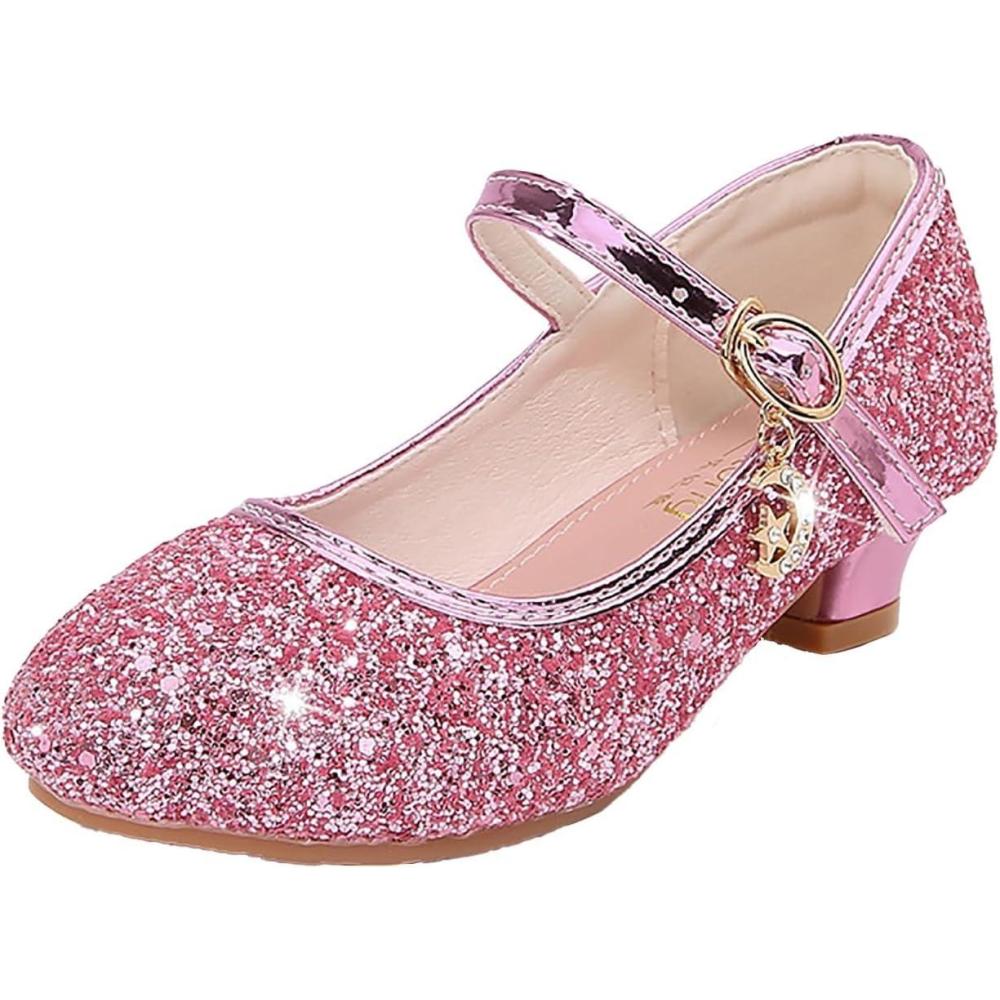 image:imageMary Jane Chaussures pour femme Escarpins lanires Paillettes Chaussures talons pour femme Chaussures lgantes et confortables Ballerines basses Chaussures de danse Chaussures de soire CosplayRose